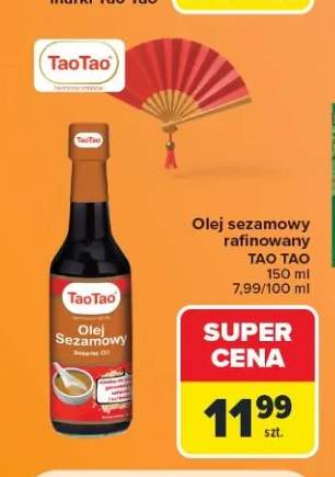 Olej sezamowy rafinowany Tao Tao