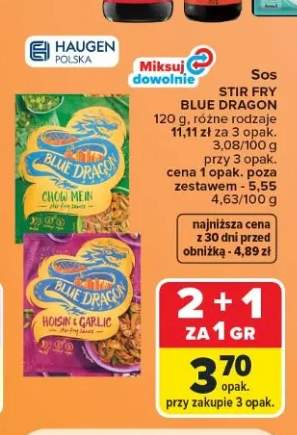 Sos Stir Fry Chow Mein Blue Dragon +1 wariant