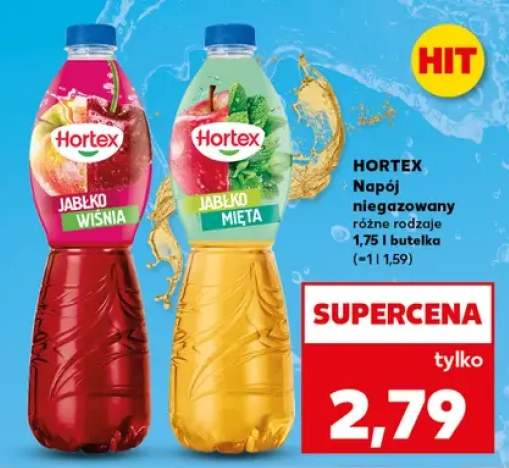 Napój niegazowany Hortex Jabłko Wiśnia +1 wariant