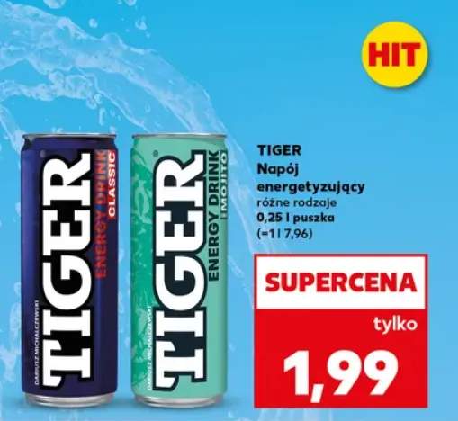 Napój energetyzujący Tiger Classic +1 wariant
