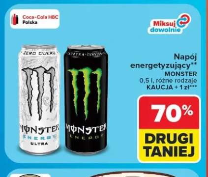 Napój energetyzujący Monster Energy Ultra +1 wariant