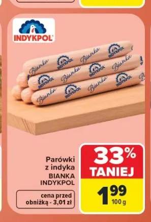 Parówki z indyka Bianka Indykpol