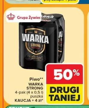 Piwo Warka Strong 4-pak 500 ml
