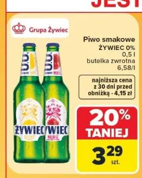 Piwo bezalkoholowe Żywiec Lemonż +1 wariant