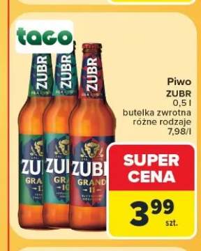 Piwo Zubr Classic +1 wariant