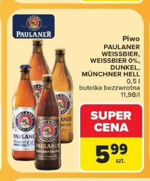 Piwo Paulaner Hefe-Weißbier Naturtrüb +1 wariant