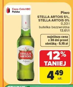 Piwo Stella Artois 5% +1 wariant