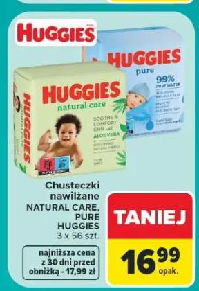 Chusteczki nawilżane Huggies Pure 3-pak