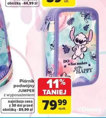 Piórnik podwójny z wyposażeniem CoolPack Jumper Stitch