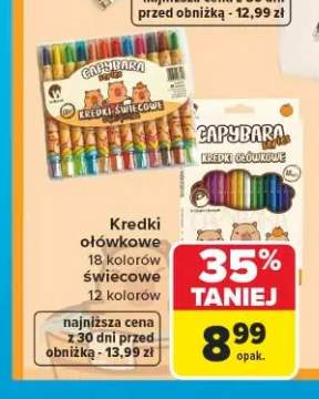 Kredki ołówkowe Capybara Wikam 18 kolorów