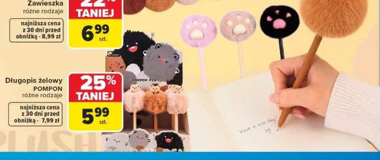 Długopis żelowy Pompon Wikam Plush