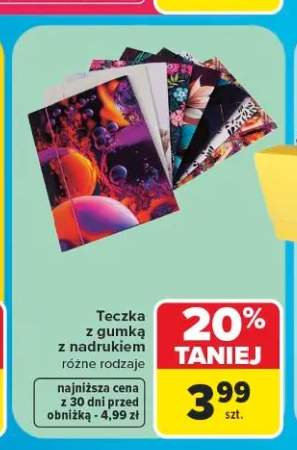 Teczka z gumką z nadrukiem