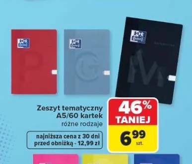 Zeszyt tematyczny Oxford A5 60 kartek