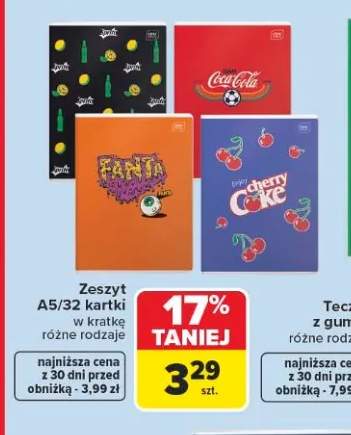 Zeszyt A5 32 kartki w kratkę Interdruk