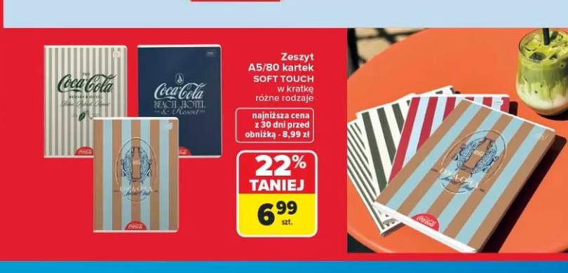 Zeszyt A5 80 kartek Soft Touch w kratkę Interdruk