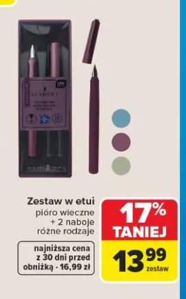 Zestaw w etui pióro wieczne + 2 naboje Interdruk Academy