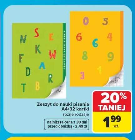 Zeszyt do nauki pisania A4 32 kartki