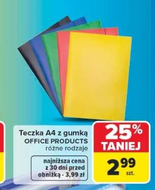 Teczka A4 z gumką Office Products