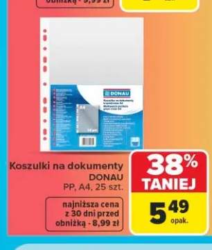 Koszulki na dokumenty Donau