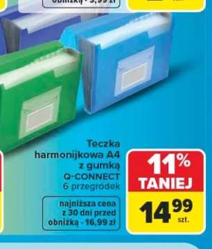 Teczka harmonijkowa A4 z gumką Q-Connect