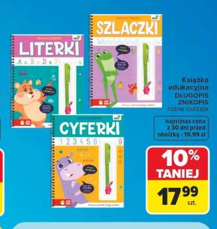 Książka edukacyjna Długopis Znikopis Literki