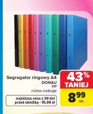 Segregator ringowy A4 Donau PP