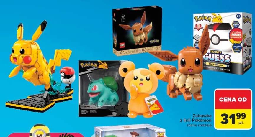 Zabawka konstrukcyjna Mega Pokémon Pikachu +3 warianty