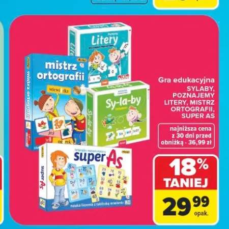 Gra edukacyjna Poznajemy Litery Lisciani +2 warianty