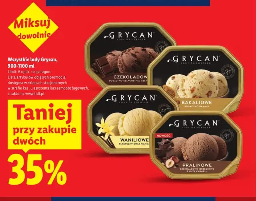 Lody Grycan +3 warianty