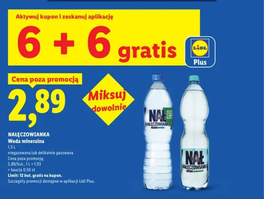 Woda mineralna niegazowana Nałęczowianka