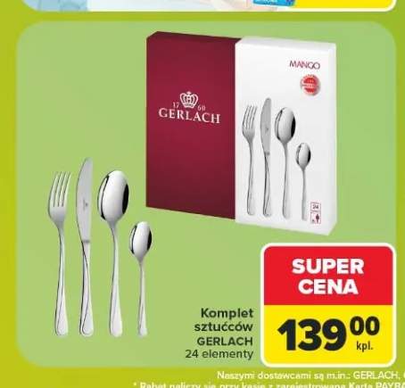Komplet sztućców Gerlach 24 elementy