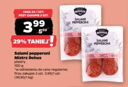 Salami pepperoni plastry Mistrz Rohus