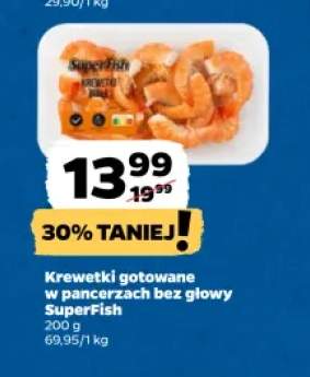 Krewetki gotowane w pancerzach bez głowy SuperFish