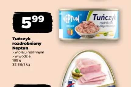 Tuńczyk rozdrobniony w oleju roślinnym Neptun +1 wariant