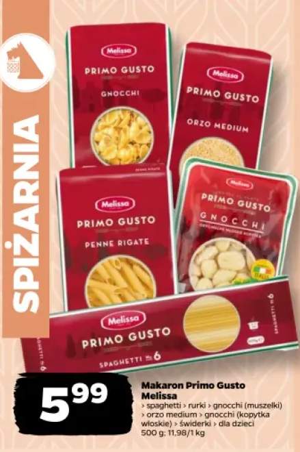 Makaron spaghetti Primo Gusto Melissa +5 wariantów