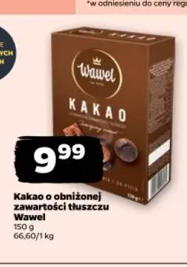 Kakao o obniżonej zawartości tłuszczu Wawel