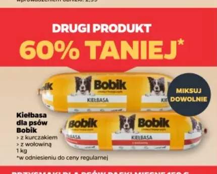 Kiełbasa dla psów Bobik z kurczakiem +1 wariant