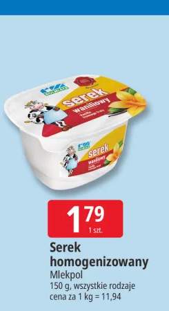 Serek homogenizowany waniliowy Rolmlecz