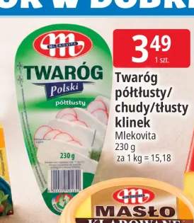 Twaróg półtłusty klinek Mlekovita