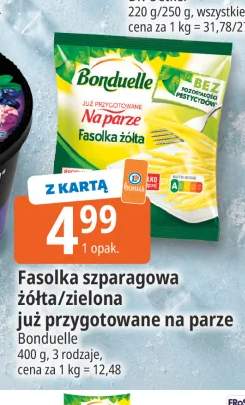 Fasolka szparagowa żółta już przygotowana na parze Bonduelle