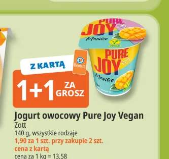 Jogurt owocowy Pure Joy Vegan Zott mango