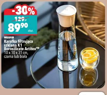Karafka filtrująca szklana Wessper K1 Borosilicate Actitex