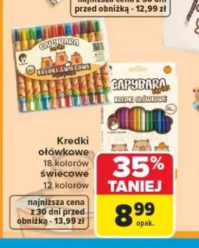 Kredki ołówkowe Capybara Wikam 18 kolorów