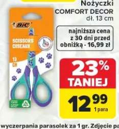 Nożyczki Comfort Decor BIC