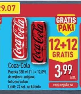 Napój gazowany Coca-Cola Original +1 wariant