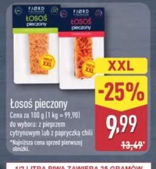 Łosoś pieczony z pieprzem cytrynowym Fjörd Fiskeri +1 wariant