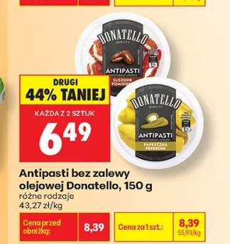 Antipasti bez zalewy olejowej papryczka peperoni Donatello
