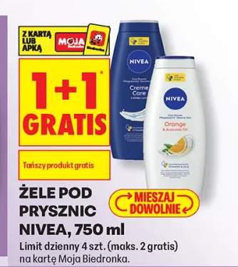Żel pod prysznic Nivea Creme Care +1 wariant