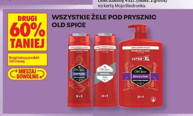 Żele pod prysznic Old Spice +3 warianty