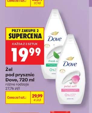 Żel pod prysznic Dove Fresh +1 wariant